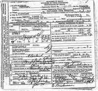 Joseph AGACKI - Death Certificate - 1929 - Cleveland, Ohio