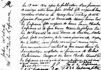 Marie-Louise-Emilie HIANVEU dite LAFRANCE - 1846 marriage