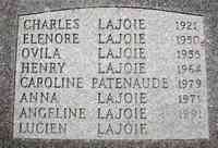 Charles GERIN dit LAJOIE - Grave