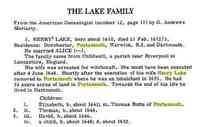 Henry LAKE - Title Little Compton families, Volume 1 Little Compton Families, Benjamin Franklin Wilbour, ISBN 0806347031, 9780806347035 Author Benjamin Franklin