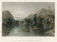 Lake George, New York, USA - Lake George, New York, USA - Scene Among the Highlands on Lake George American Scenery,  by N.P. Willis, Illustrated by William Henry Bartlett, 1840