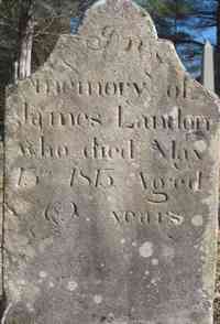 James LANDON - Grave