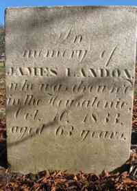 James LANDON - Grave