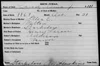 Alma J LAROSE - Birth Vermont, Vital Records, 1760-1954
