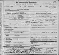 Joseph Hilaire LAVIGNE - Death