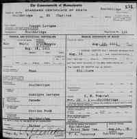 Joseph LAVIGNE - Death