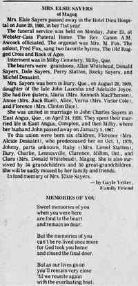 Elsie LASENBA (LAZENBA) - Obituary