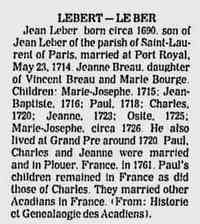 Jean LEGER (LEBERT) -