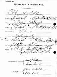Benoit "Ben" LEBLANC - 1898 marriage
