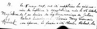 Magdeleine LEBRETON dite ROBERT - Baptism