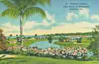Leesburg, Florida, USA - Venetian Gardens, Lake Harris in Background, Leesburg, Fla.