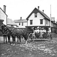 Liberty, Maine, USA - Liberty, Maine, USA - Riding Buckboard, 1900