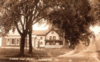 Limington, Maine, USA - Library and Hotel, 1912