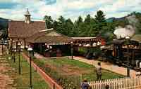 Lincoln, New Hampshire, USA - White Mt. Central R.R. at Clark's Trading Post, 1970s