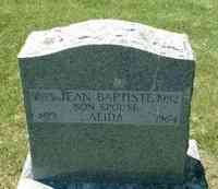 Marie Alida CHABOT - Grave of Jean Baptiste Lippe and his wife, Alida - New Notre Dame Cemetery, Southbridge, MA