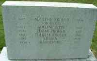 Marie Theresa PROULX - Grave of Adeline Lippe and family. St. Georges Cemetery, Southbridge, MA.