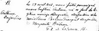 Anthime LOSIER dit DESJARDINS - Baptism