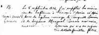 François Xavier LOSIER - Baptism