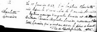 Charlotte (Sis) LOSIER - Baptism