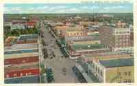 Lubbock, Texas, USA - Broadway Looking East