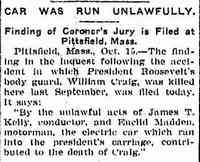 Euclid MADDEN - Saginaw Evening News Saginaw, Michigan Wednesday, October 15, 1902