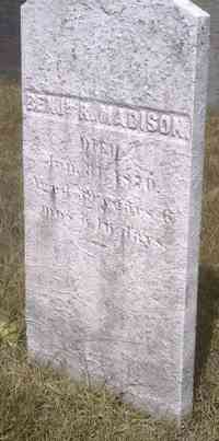 Benjamin R. MADISON - Grave