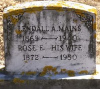 Lendall Augustine MAINS - Grave