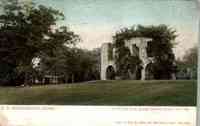 Manchester, Connecticut, USA - S. O. Manchester, Conn. Ruins of Old Glass Works Built in 1783