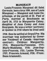 Louis-François MONGEANT (MANGEAUT) -