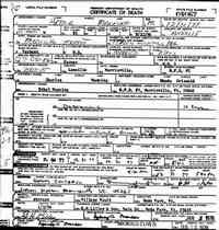 Arthur Mckinley MANNING - Vermont State Archives and Records Administration; Montpelier, Vermont; Vermont Death Records, 1909-2008