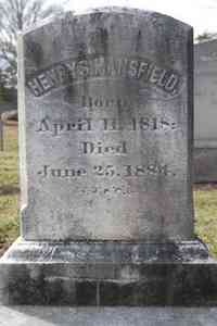 Henry S. MANSFIELD - Grave