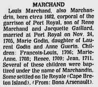 Louis MARCHAND (MARCHANDIN) -