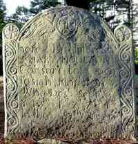 Mary MARSTON - Grave Here is interred Mary Moulton, consort to Dcn Josiah Moulton, who Dest September ye 12, 1774, in ye 87th year of her age.