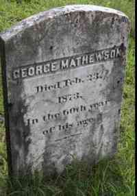 George MATHEWSON - Grave
