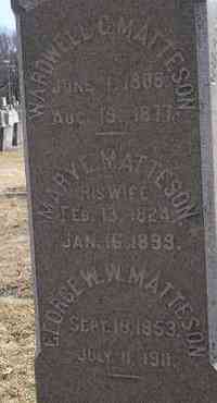 Wardwell Greene MATTESON - Grave