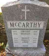 Timothy MCCARTHY - Grave