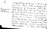 Mary Ann (Margueret) MCGOWAN (MCGAWN) - Baptism 4 March 1822 • parish of Saint-Jean-Baptiste and Saint-Joseph Roman Catholic Church, Tracadie, New Brunswick