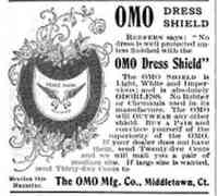 Middletown, Connecticut, USA - Middletown, Connecticut, USA - Omo Dress Shield The Omo Mfg. Co., Middletown, Ct.  The Ladies Home Journal October 1898