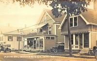 Milbridge, Maine, USA - Main St., 1927
showing J. F. Leighton Co.
