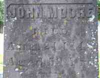 John MOORE - Grave