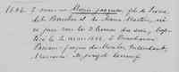 Jacques MORIN dit BEAUSEJOUR - Baptism