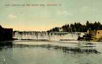 Morristown, Vermont, USA - Lake Lamoille and New Cement Dam, Morrisville, Vt.