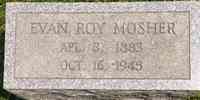 Evans Royal "Evan Roy" MOSHER - Grave