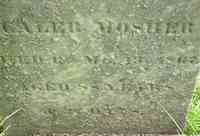 Caleb MOSHER - Grave