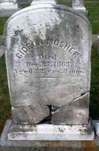 Gideon MOSHER - Grave