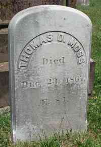 Thomas D. MOSS - Grave