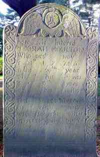 Josiah MOULTON - Grave Here is interred Den Josiah Moulton, who Dest Novbr ye 21st, 1776, in ye 90th year of his age & 57th year of his offis. The swett rememn