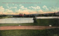 New Hartford, New York, USA - Tennis Courts at Yahnundahsis Golf Club