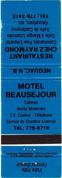 Neguac, New Brunswick, Canada - Motel Beausejour