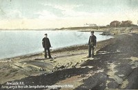 New Castle, New Hampshire, USA - Patrol, Jerry's Point Life Saving Station, showing Wentworth Hotel